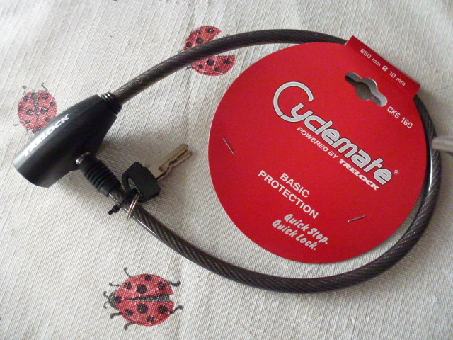 Cable Lock Cycle Mate black